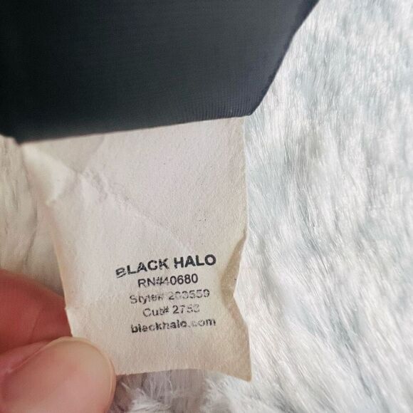 Black Halo Roxy Womens Black Knee Length Strapless Cut Out Sheath Dress Size 4 - Picture 10 of 12